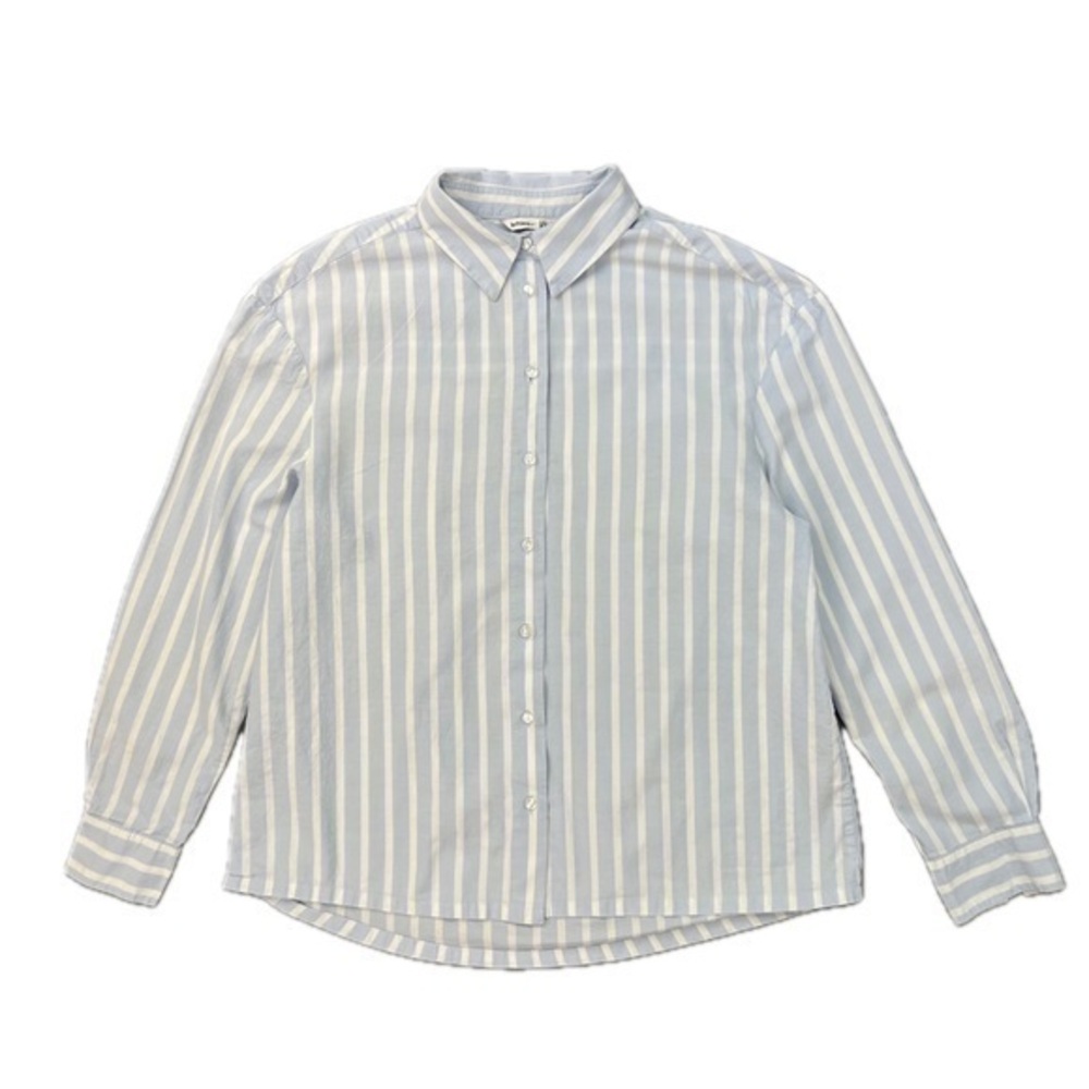 EU Designer Pinstriped Button Up Shirt